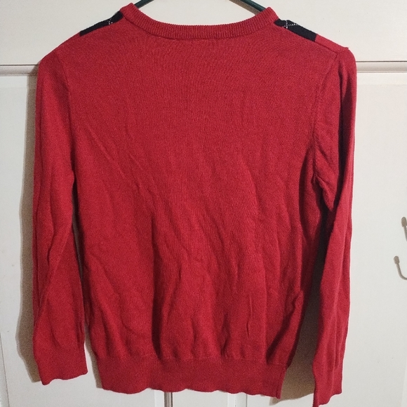 Children's Place Holiday argyle Sweater Nwt sz 7/8 M - Picture 3 of 3